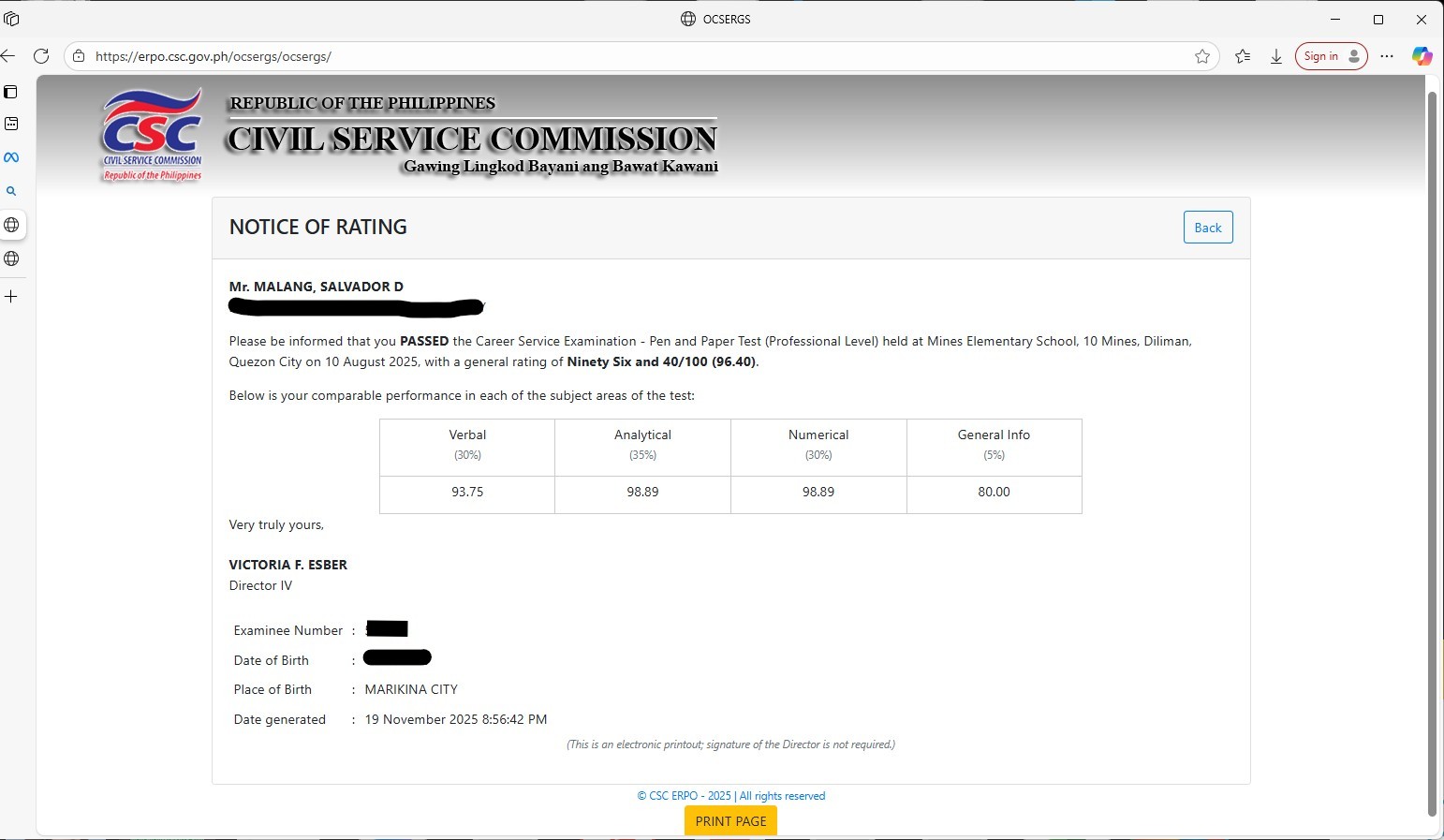 Helping Aspiring Examinees